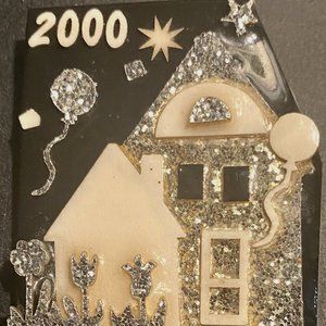 Vintage Lucinda Yates House Pin Commemorating Y2K - Year 2000!